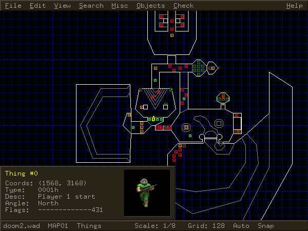 Screenshot of fresh Yadex window